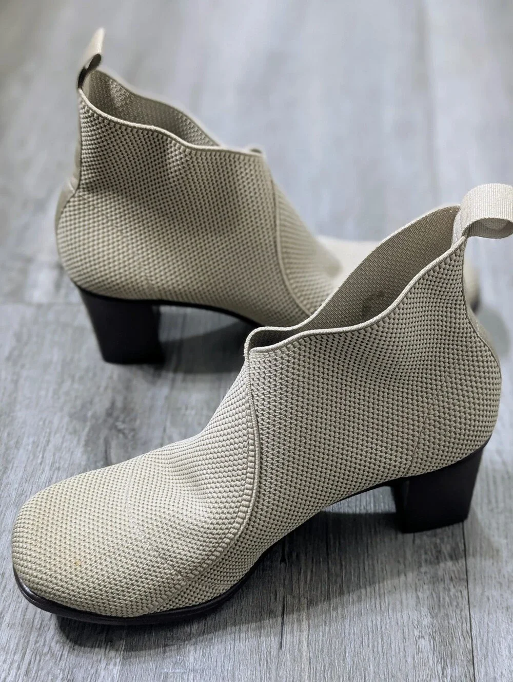 Charleston Shoe Co Beige Ankle Boots NWOT